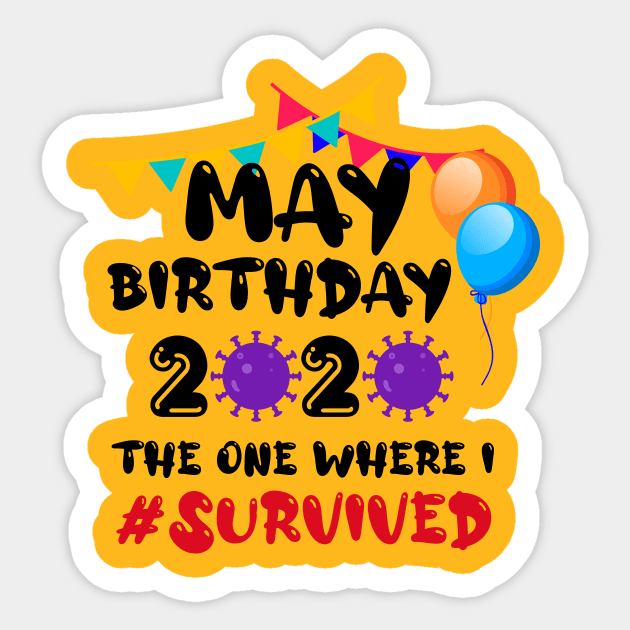 May Birthday 2020 Sticker by BR Designs